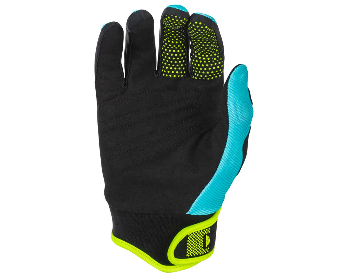 Fly Racing Youth F-16 Gloves (Aqua/Black/White) (Youth L) - view 2